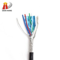 Factory Supply PVC Insulated Braided Copper Wire UL2725 Competitive Price 20 AWG USB Cable PVC Insulated Yellow Jacket Flat Wire